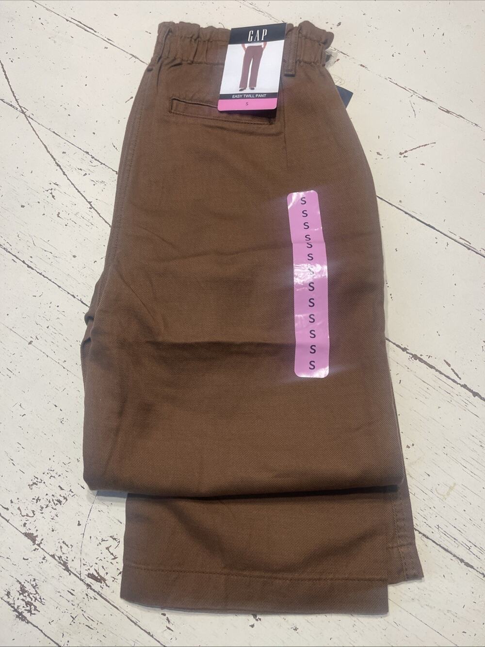 GAP Easy Twill Pants Adult Size Small Brown New with Tags